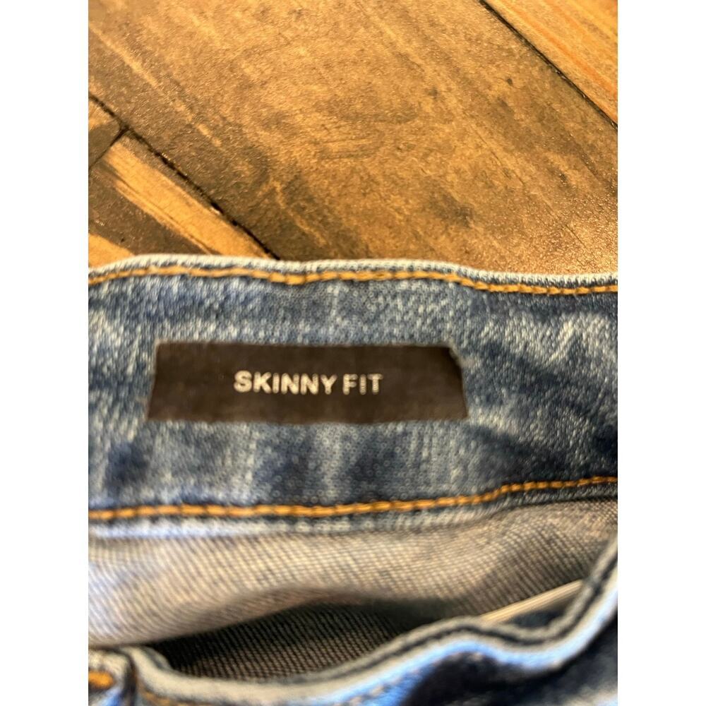 Judy Blue Skinny Jeans Women 14W Patchwork Grunge Summer Cute Preppy Distressed - Picture 3 of 11